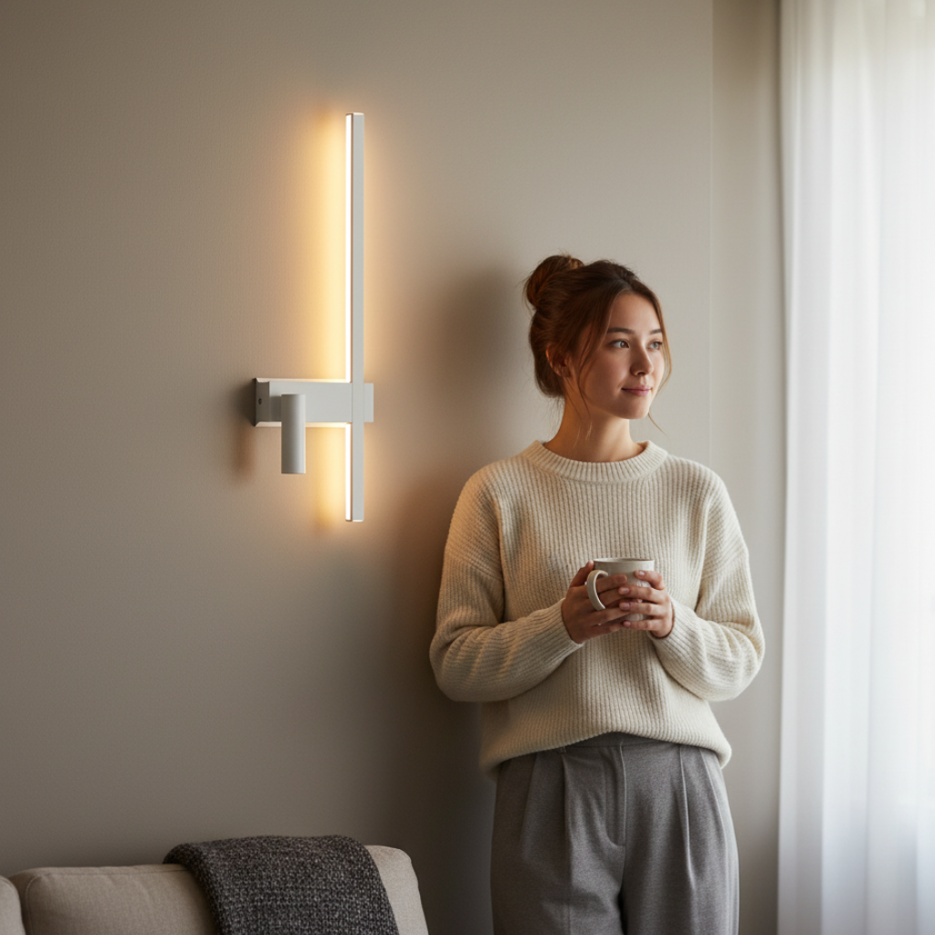 Applique murale LED à double éclairage monochrome