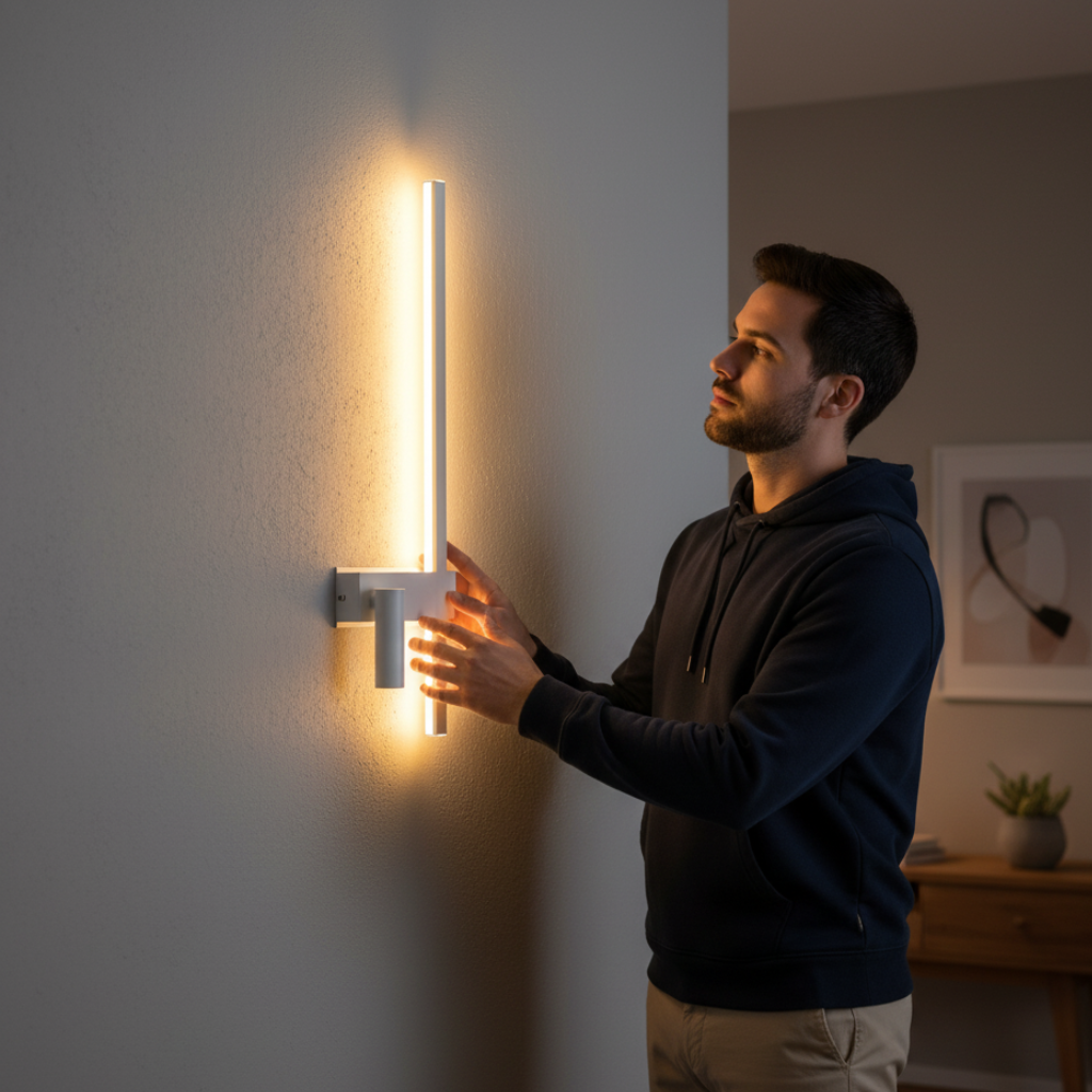 Applique murale LED à double éclairage monochrome