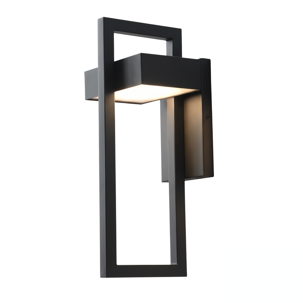 Applique Murale Extérieure Géométrique LED Noir