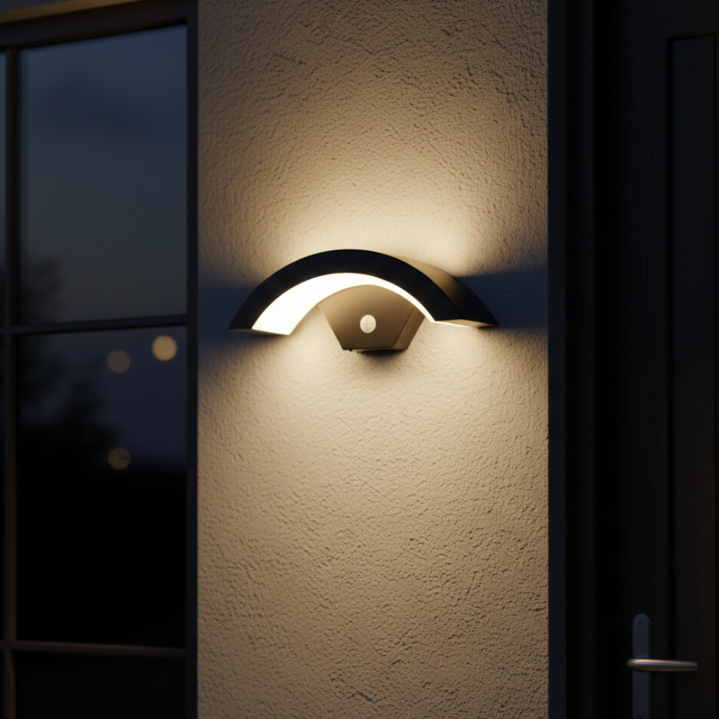 Applique Extérieure Demi-Lune LED Détecteur