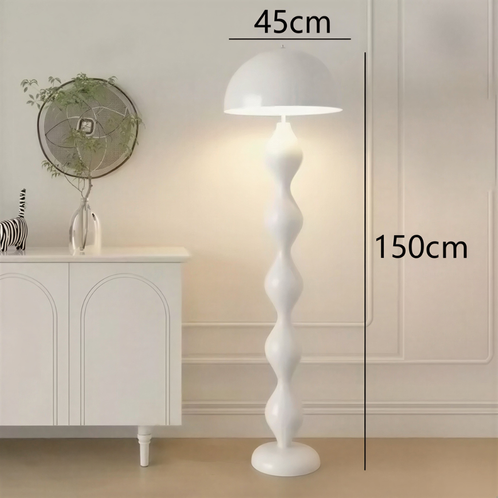 Lampadaire Boules Empilées en Fer Laqué LED