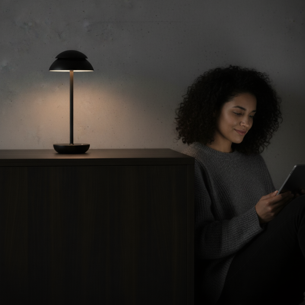 Lampe de Chevet Champignon Métal